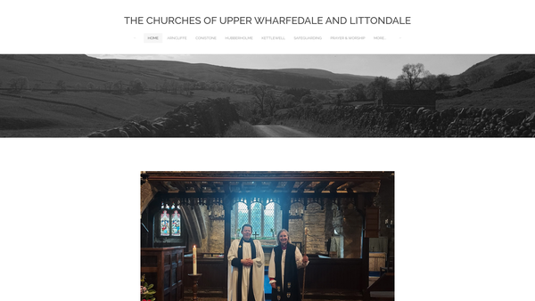 Screenshot of the The Parochial Church Council Of The Ecclesiastical Parish Of Upper Wharfedale & Littondale website