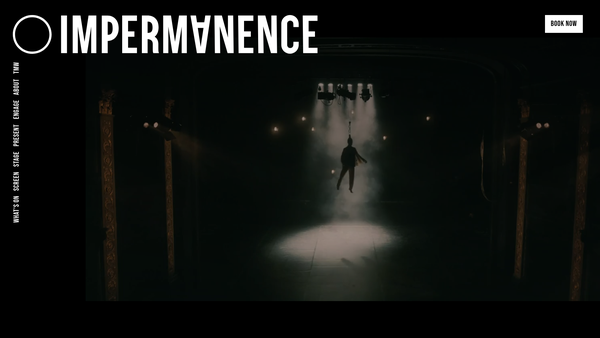 Screenshot of the Impermanence Dance Theatre website