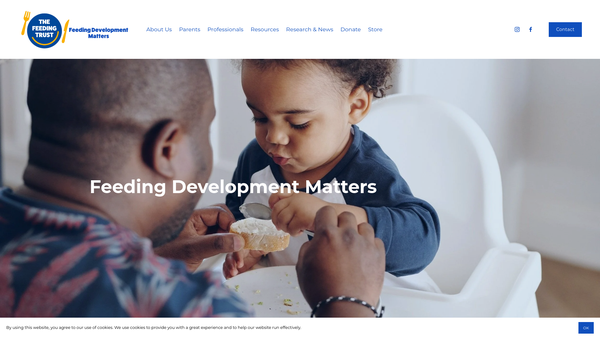 Screenshot of the The Feeding Trust website