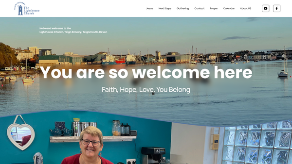 Screenshot of the The Lighthouse Church (Teign Estuary) website