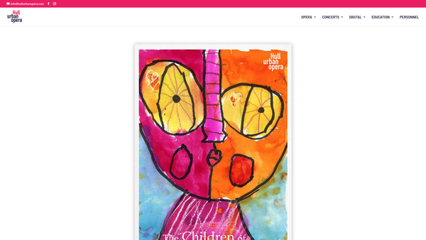 Screenshot of the Hull Urban Opera website