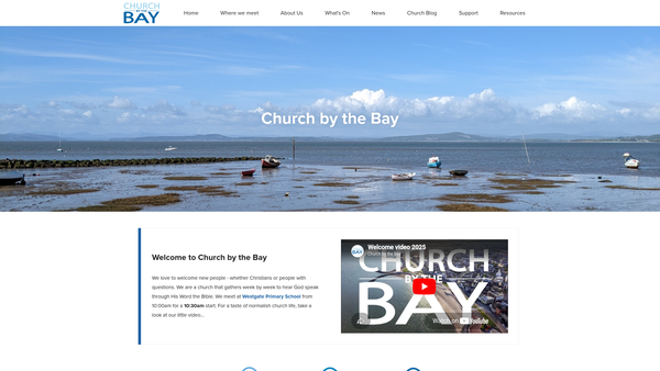 Screenshot of the Church By The Bay, Morecambe website