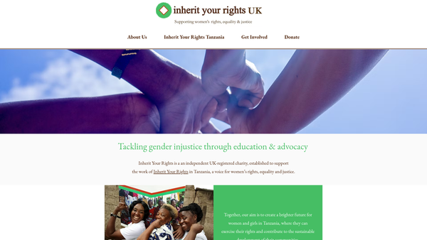 Screenshot of the Inherit Your Rights (UK) website