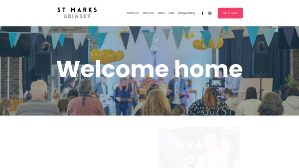 Screenshot of the The Parochial Church Council Of Grimsby Saint Mark And Saint Martin website