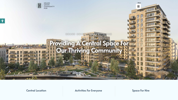 Screenshot of the Grand Union Development Trust website
