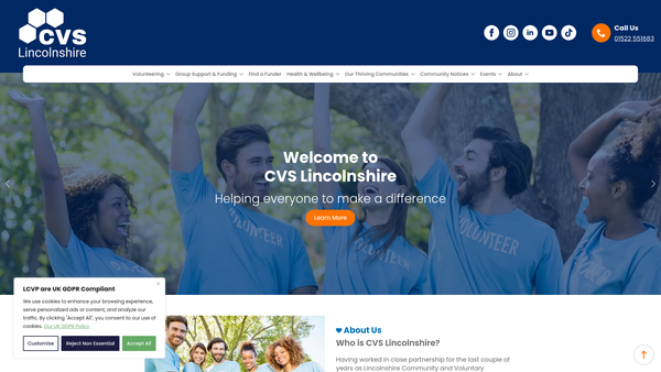 Screenshot of the Together CIO website