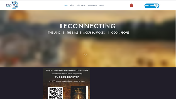 Screenshot of the Focus On Israel website