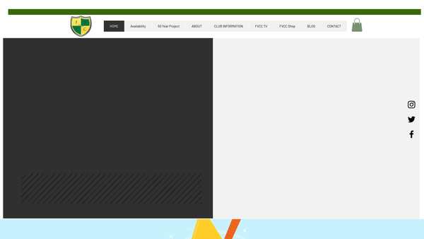 Screenshot of the Fleckney Village Cricket Club website