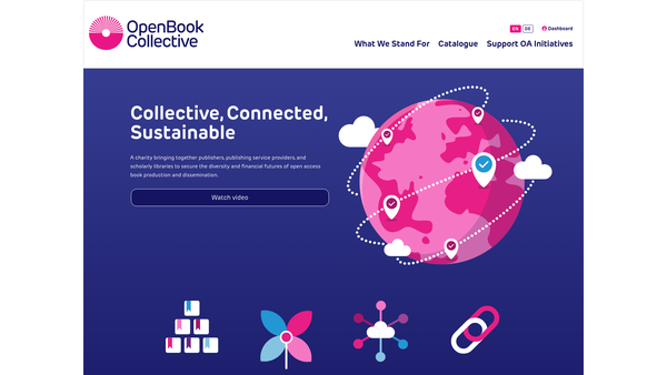 Screenshot of the Open Access Book Collective website