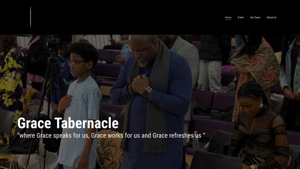 Screenshot of the The Redeemed Christian Church Of God - Grace Tabernacle Dartford website