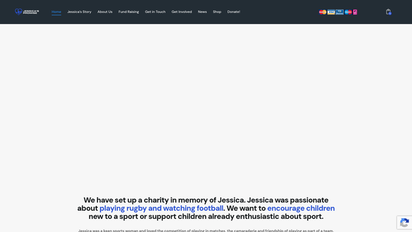 Screenshot of the Jessica's Promise website