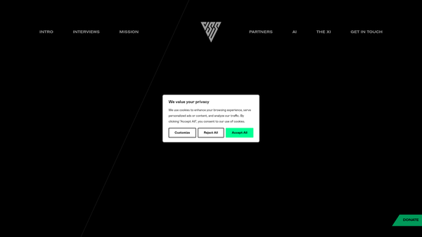 Screenshot of the Vss (Virtual Soccer Schools) Limited website