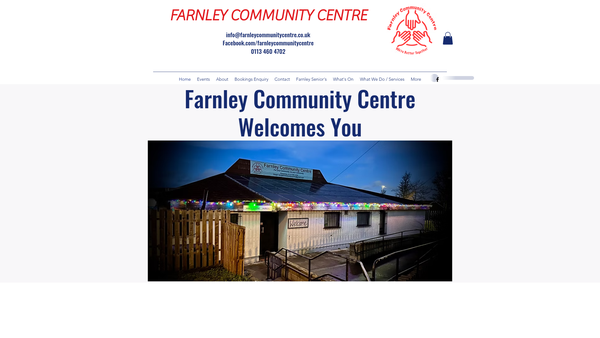 Screenshot of the Old Farnley & District Community Association website