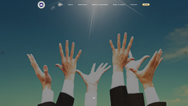 Screenshot of the Redeemed Christian Church Of God Glory Of God Parish website