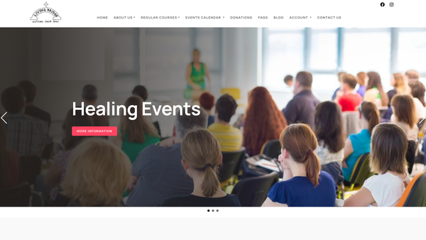 Screenshot of the Living Bridge website