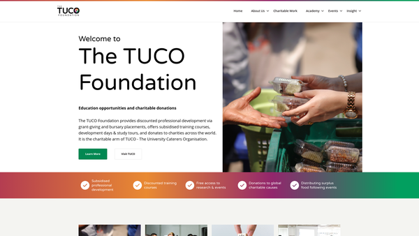Screenshot of the Tuco Foundation CIO website