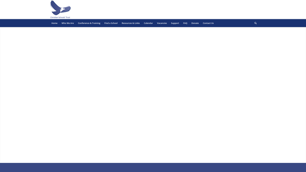 Screenshot of the The Christian Schools Trust website