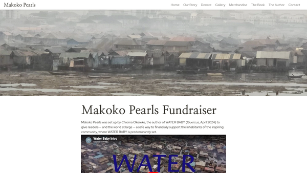 Screenshot of the Makoko Pearls website