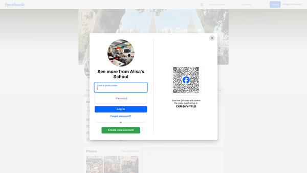 Screenshot of the Alisa's English School For Ukrainian Refugees website