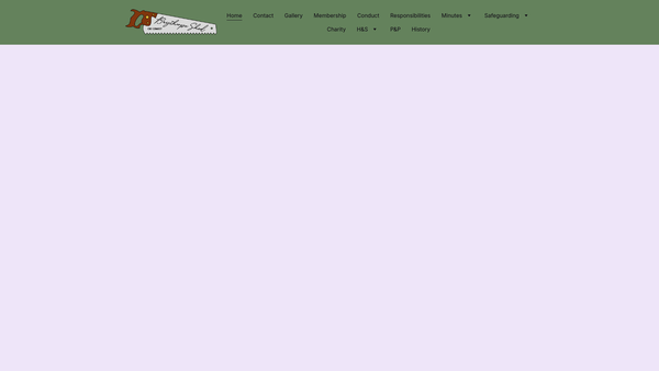 Screenshot of the Baythorpe Shed CIO website