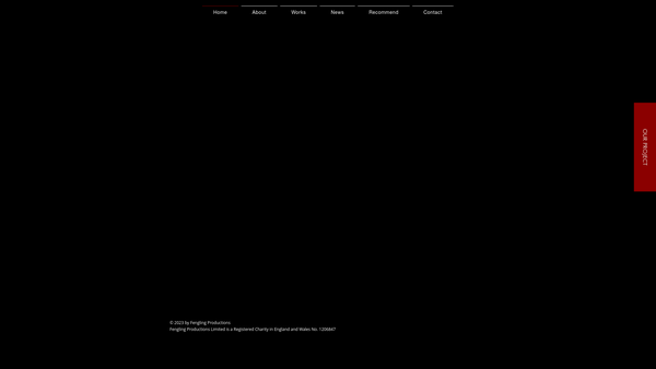 Screenshot of the Feng Ling Productions Limited website