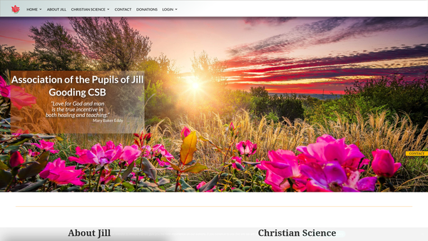 Screenshot of the Christian Science Students' Association Of The Pupils Of Mrs. Jill Gooding, C.s.b. website