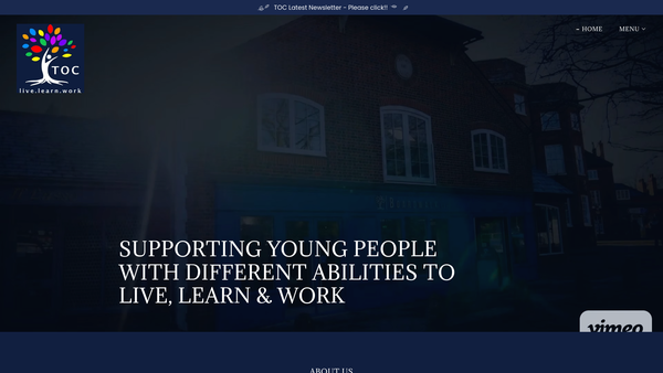 Screenshot of the Together Our Community website