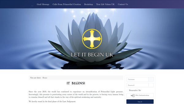 Screenshot of the The New Creation Knowledge Foundation UK website