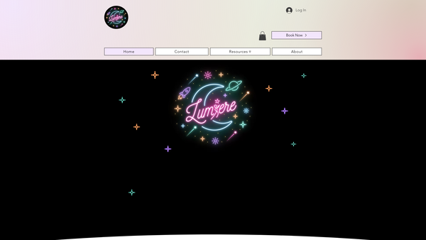 Screenshot of the Lumiere website