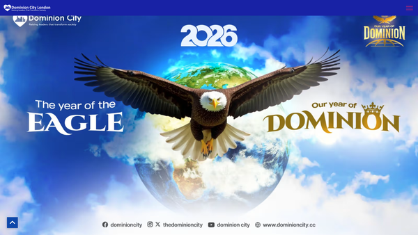 Screenshot of the Dominion City London website