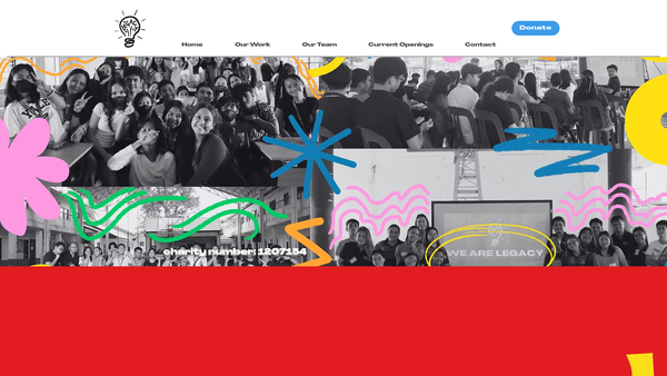 Screenshot of the The Legacy Program Philippines website