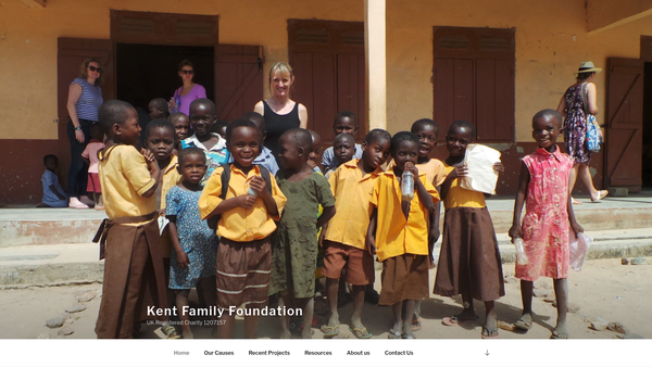 Screenshot of the Kent Family Foundation website