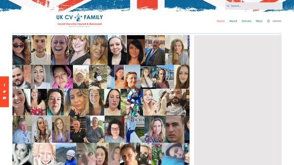 Screenshot of the Ukcvfamily website