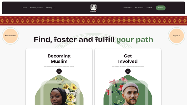 Screenshot of the Third Heritage Fellowship website