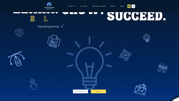 Screenshot of the Job Skills Training Association website