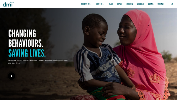 Screenshot of the Dmi Network website