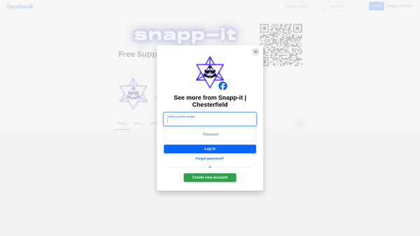 Screenshot of the Snapp-It website