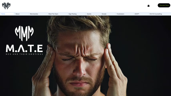 Screenshot of the Men And Their Emotions website