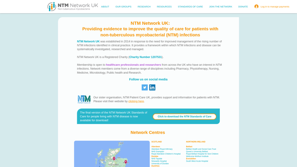 Screenshot of the Ntm Network UK website