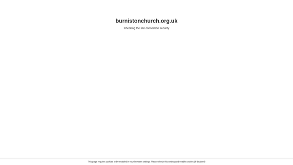 Screenshot of the Burniston Methodist Church website
