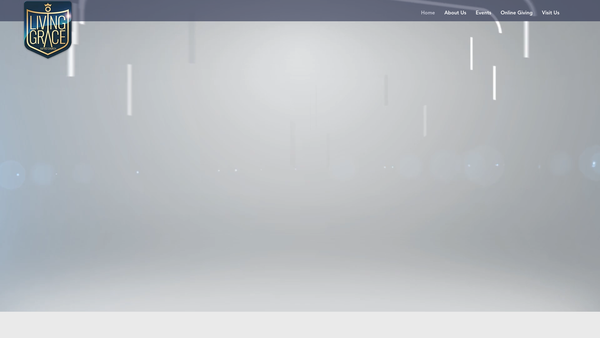 Screenshot of the Living Grace Baptist Church website