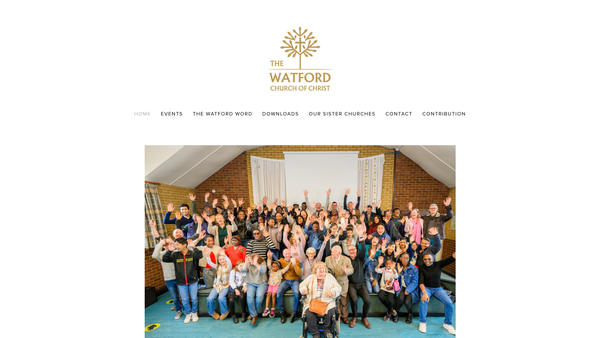 Screenshot of the Three Counties Churches Of Christ website