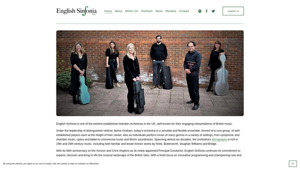 Screenshot of the Es 1961 Ltd website