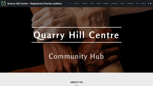 Screenshot of the The Quarry Hill Centre Community Hub website