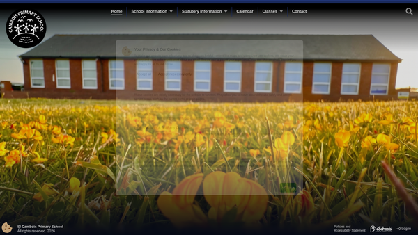 Screenshot of the Friends Of Cambois Primary PTA website