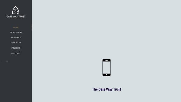 Screenshot of the Gate Way Trust website