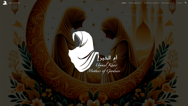Screenshot of the Mothers Of Goodness (Ummul Khair Ltd website