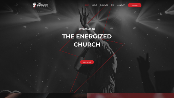 Screenshot of the The Energized Church website