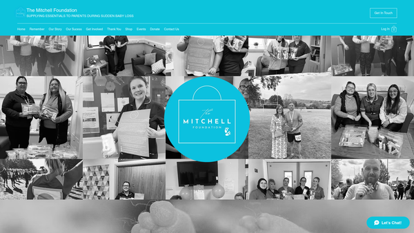Screenshot of the The Mitchell Foundation website