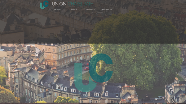 Screenshot of the Union Chapel Bath website